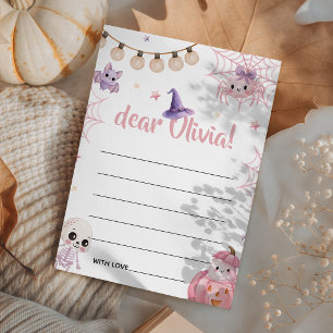 Pink Witch Spooky One Time Capsule Card