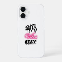 pink witch vibes only halloween typography woman