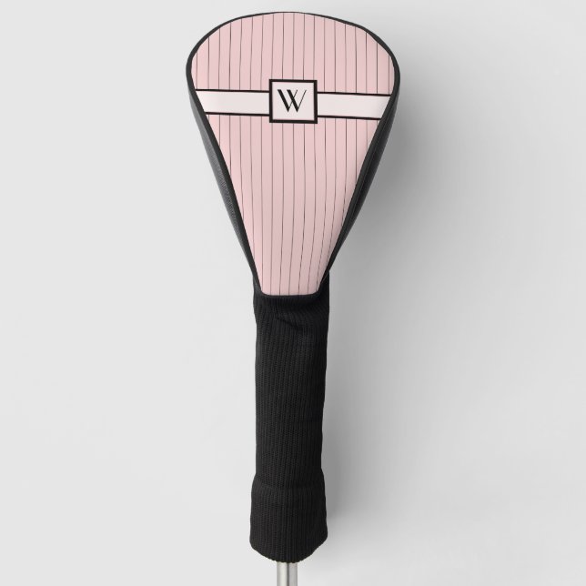 Pink with Black Pinstripes Driver Cover (Front)