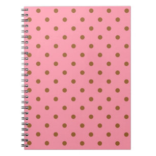 Pink with Brown Polka Dots Notebook