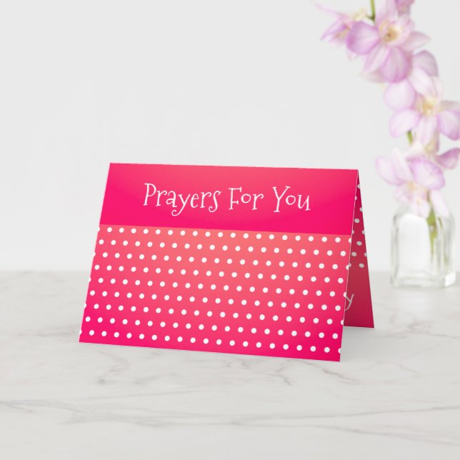Pink With Polka Dots Card (Orchid)