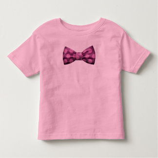 Pink with Purple Bow Tie w/ Pink Polka Dots Toddler T-Shirt