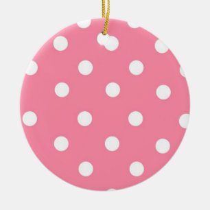 Pink with White Dots Ornament