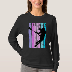Pink Womens Lacrosse Player Coach Team Coaching Mo T-Shirt