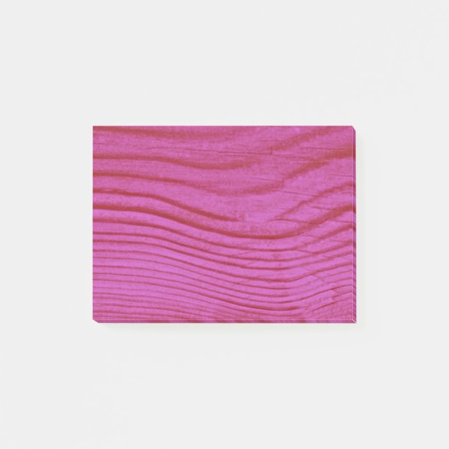 Pink Wood Grain Post-it Notes (Front)