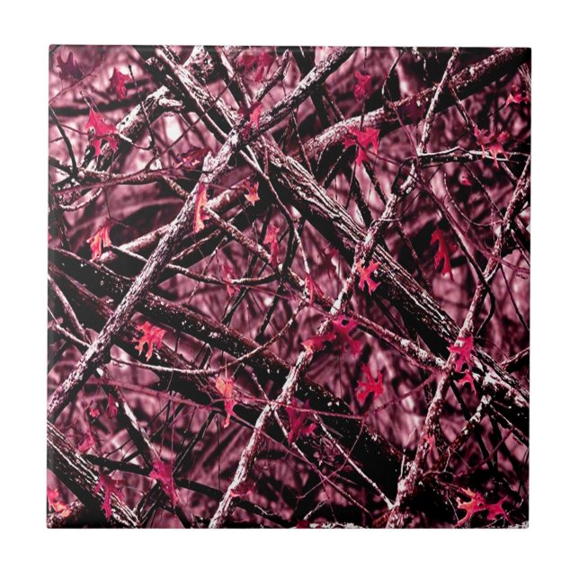 Pink Woodland Camo Tile (Front)