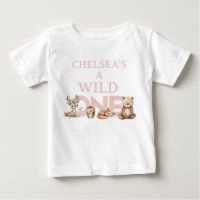 Pink Woodland Wild One 1st Birthday