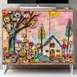 Pink Woods Decoupage Tissue Paper