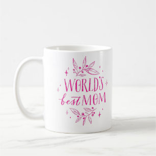 pink worlds best mum mothers day coffee mug