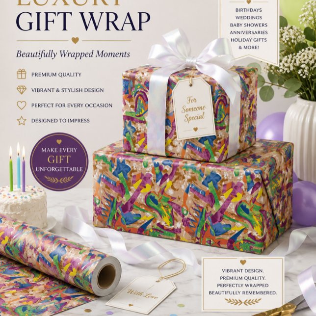 Pink Wrapping Paper | Stylish Gift Wrap Roll (Creator Uploaded)