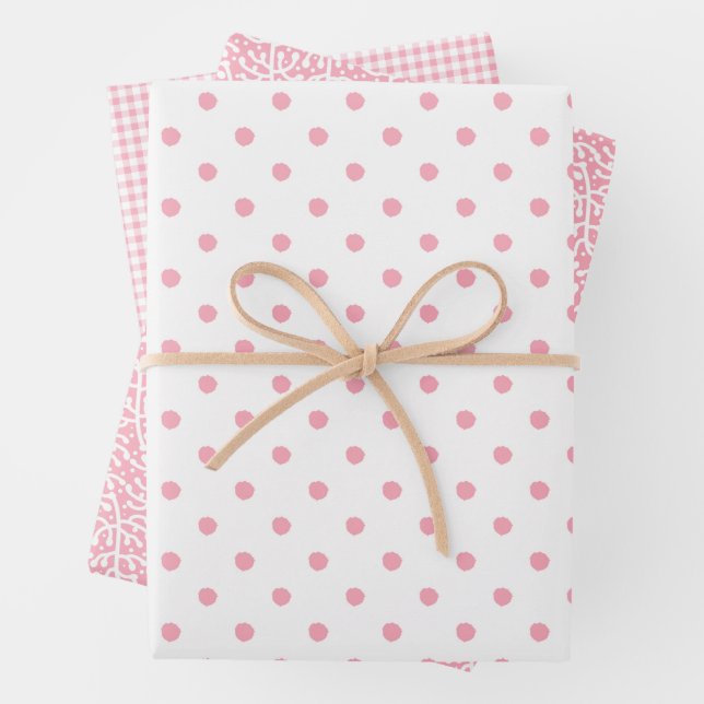 Pink Wrapping Trio Paper Sheet (In situ)