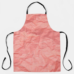 Pink Wrinkled Paper Texture Background Apron