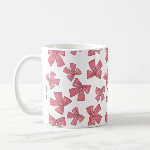 Pink Xmas Bows Coffee Mug