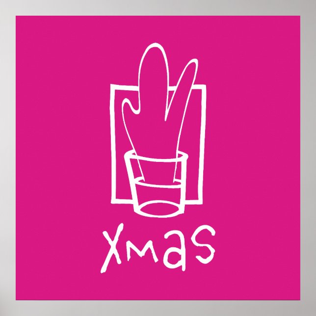 Pink Xmas Shots Poster (Front)