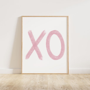 Pink XO Poster