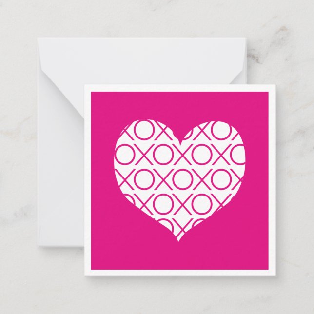 Pink xoxo card (Front)