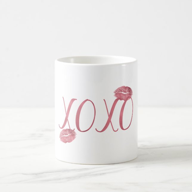 Pink XOXO Kisses Coffee Mug (Center)