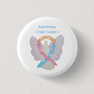 Pink, Yellow, and Blue Clouds CDH Custom Pin