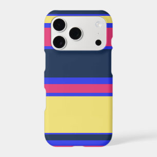 Pink, yellow and blue stripes