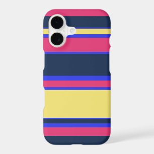 Pink, yellow and blue stripes