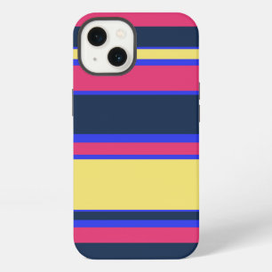 Pink, yellow and blue stripes Case-Mate iPhone cas 13 Case