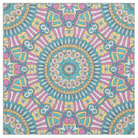 Pink yellow and green kaleidoscope flowers