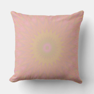 Pink, Yellow and Green Sunburst Cushion