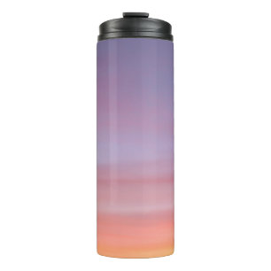 Pink, yellow, and purple cloudy sky thermal tumbler