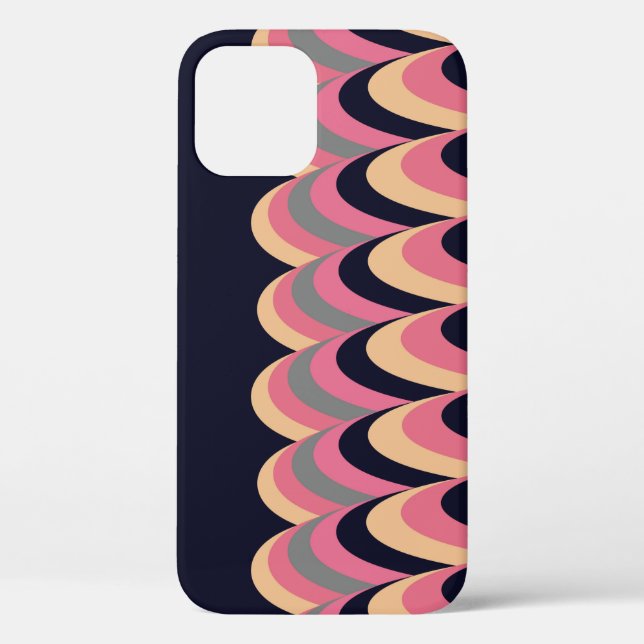 Pink Yellow Blue Stylish Pattern Case-Mate iPhone Case (Back)