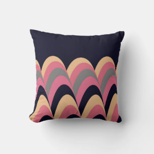 Pink Yellow Blue Stylish Pattern Cushion