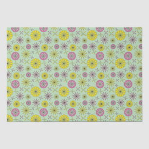 Pink & Yellow Floral Tissue Paper