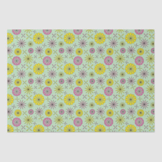Pink & Yellow Floral Tissue Paper