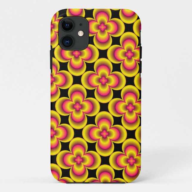 Pink yellow flower case (Back)