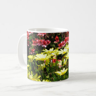 Pink & Yellow Flowers - Coffee Mug