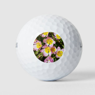 Pink & Yellow Flowers Golf Balls