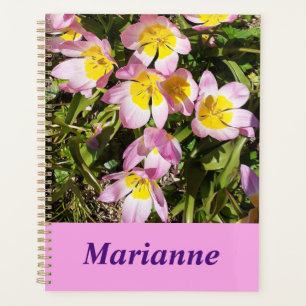 Pink & Yellow Flowers Planner