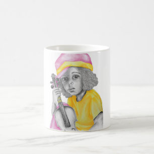 Pink Yellow Girl Coffee Mug