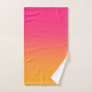 Pink Yellow Gradient Hand Towel