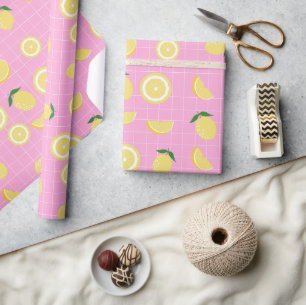 Pink Yellow Lemons Amalfi Italy 1 Wrapping Paper