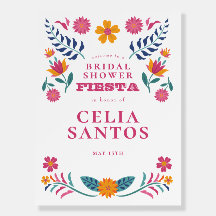 Pink Yellow Mexican Fiesta Bridal Shower