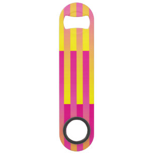 Pink Yellow Orange Striped Pattern