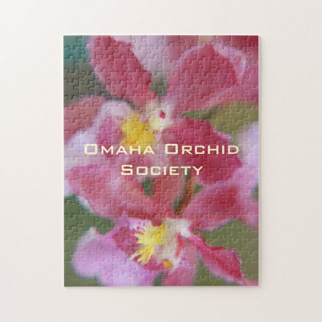 Pink & Yellow Orchids Jigsaw Puzzle (Vertical)