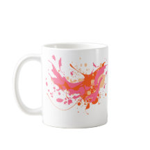 Pink Yellow Splash Artistic