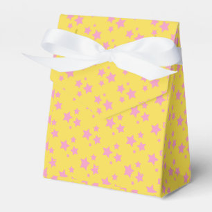 Pink Yellow Stars Modern design Favour Box