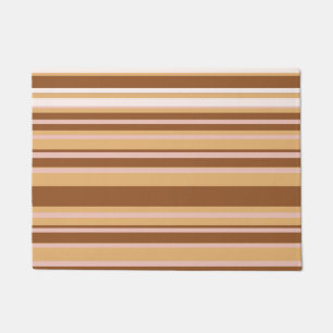 Pink & Yellow Stripes Door Mat