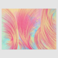 Pink & Yellow Swirls with paint spatter