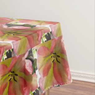 Pink & Yellow Tulip Tablecloth