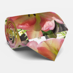 Pink & Yellow Tulip Tie