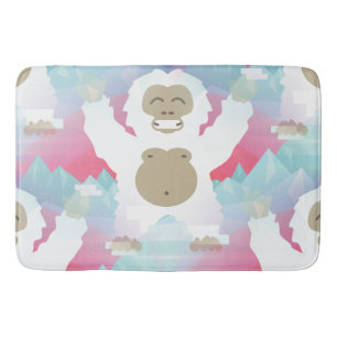 pink yeti bathroom bath mat bathmat