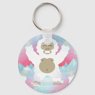 pink yeti key ring